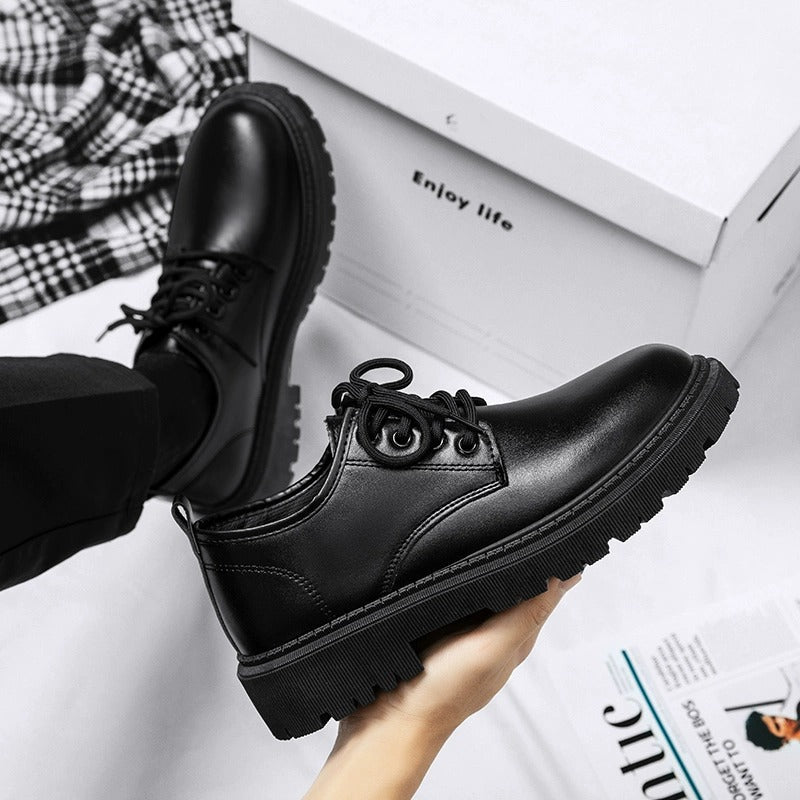 Herren Leder Schnürschuhe