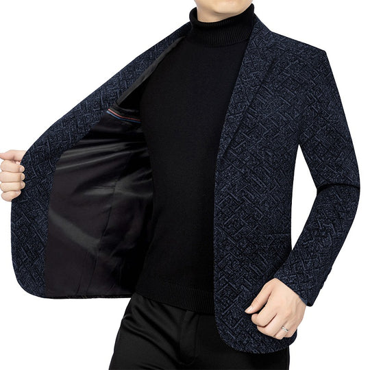 Herren Strukturierter Jersey-Sakko mit leichtem Innenfutter und schmaler Silhouette Shop Nory
