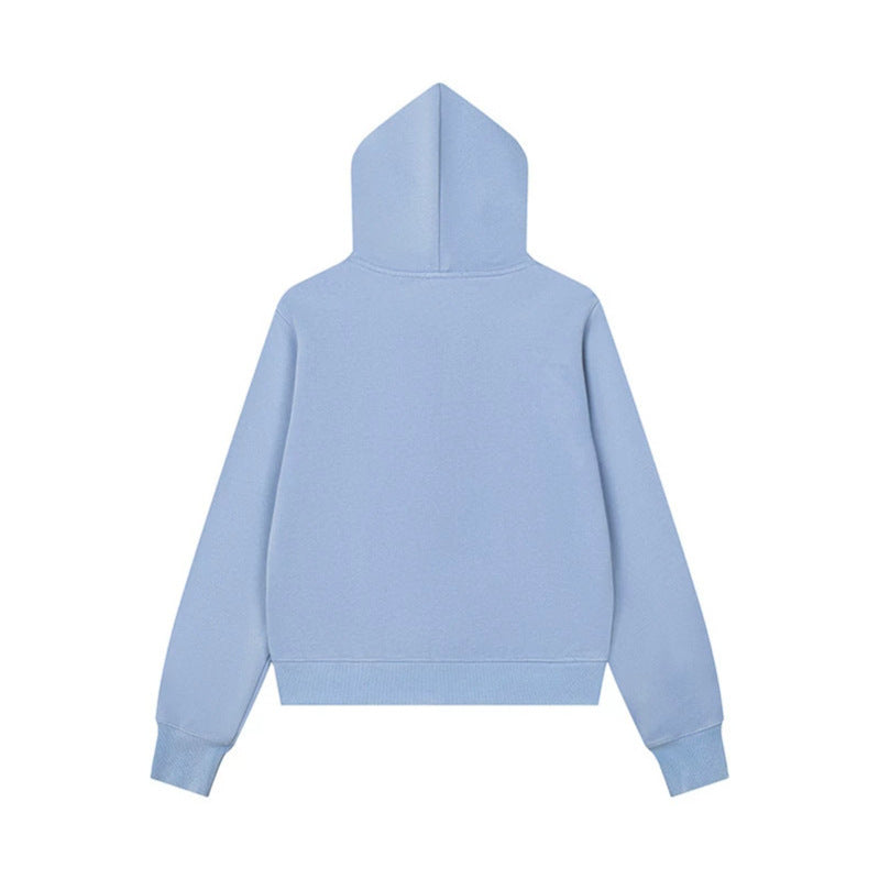 Damen Kapuzen-Sweatjacke mit militärischer Knopfverzierung und durchgehendem Reißverschluss Shop Nory