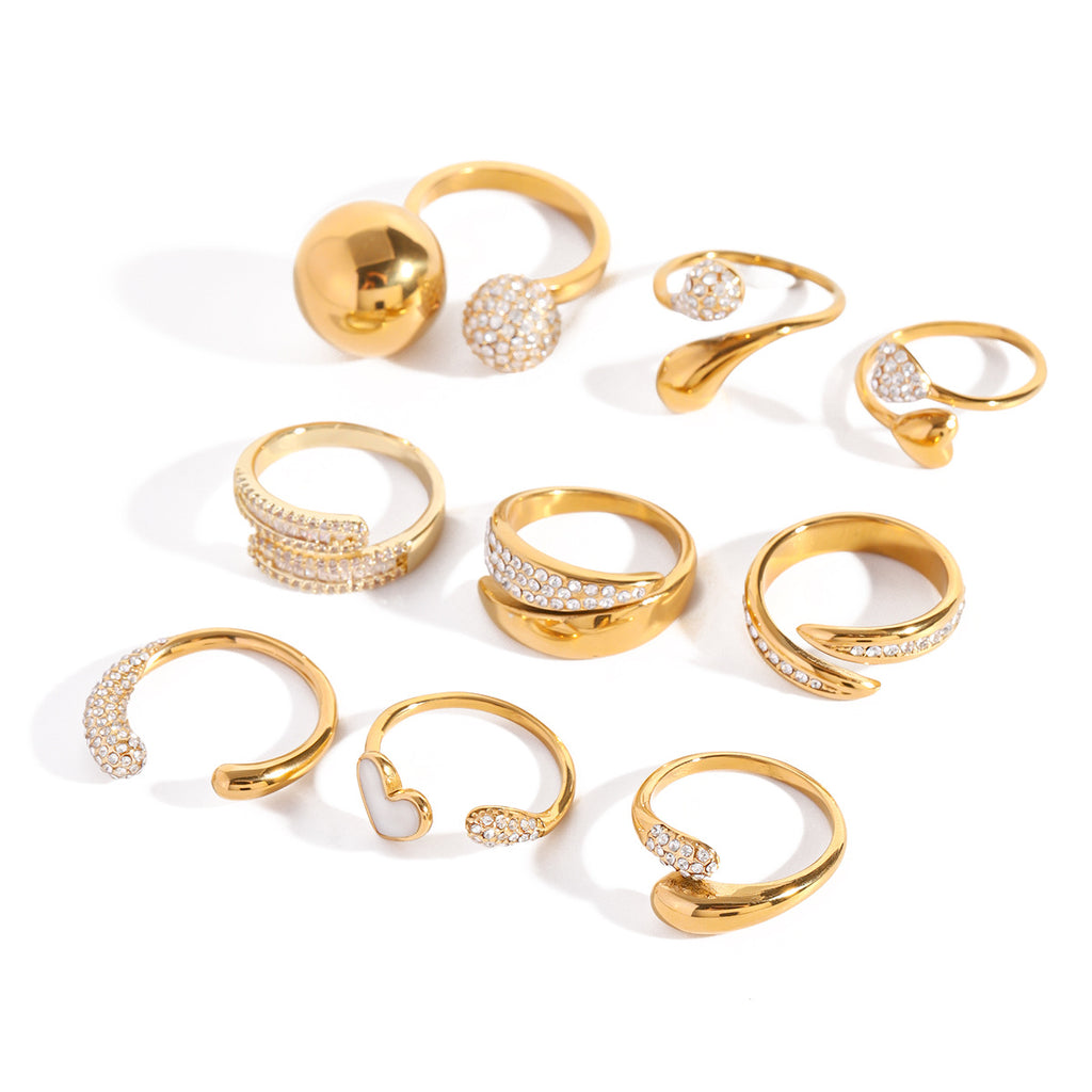 Damen Glitzernder Ring mit elegantem Design Shop Nory
