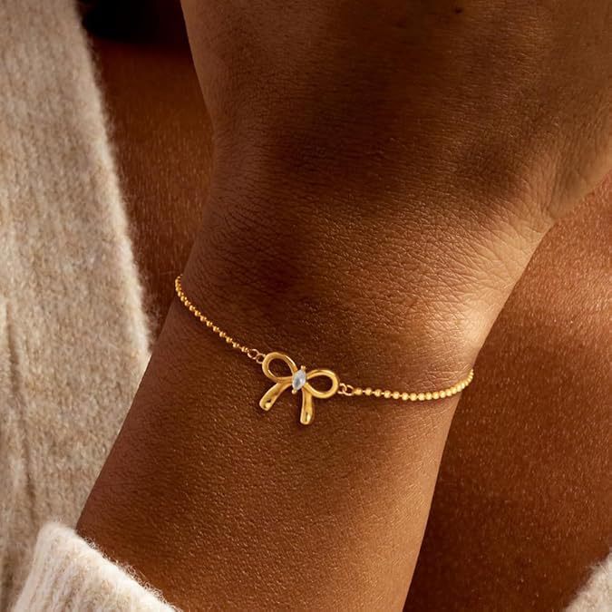 Damen Armband mit elegantem Schleifen-Design und funkelndem Zirkonia-Shop Nory