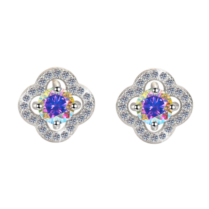 Damen Ohrringe mit kunstvollem Blumenmuster Shop Nory