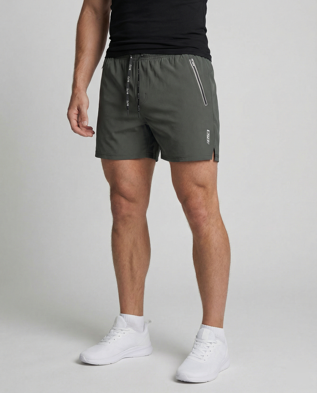 Herren Sportliche Multifunktions-Shorts mit schnell trocknender Technologie und praktischen Reißverschlusstaschen ShopNory