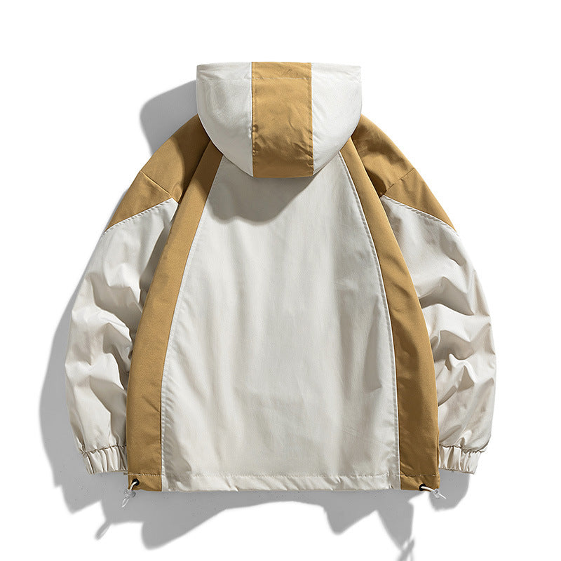 Herren Sportliche Kapuzenjacke mit Gesteppter Außenschicht Shop Nory