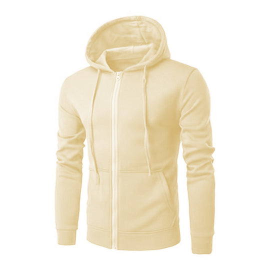 Herren nan Slim-Fit Kapuzensweatjacke mit mittigem Reißverschluss, doppellagiger Kapuze und praktischen Eingrifftaschen Shop Nory