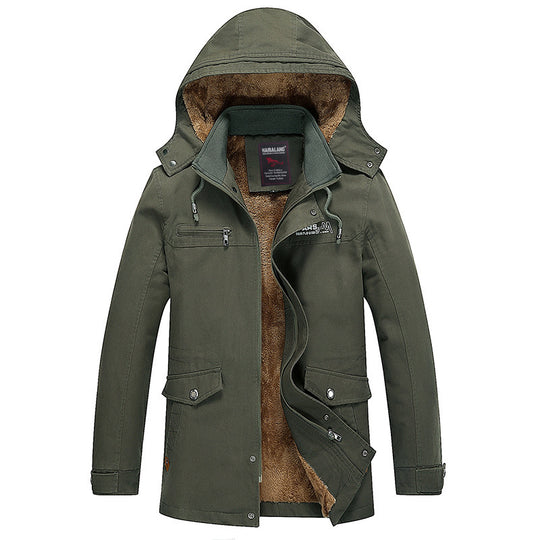 Herren mittellanger Fieldparka im Urban-Style mit Teddyfleece-Innenfutter Shop Nory
