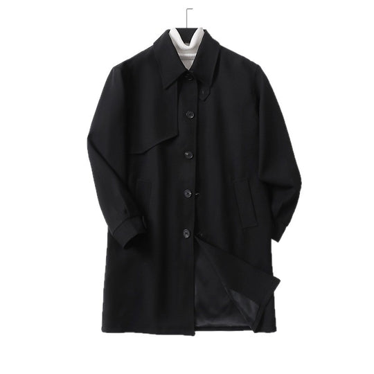 Herren Moderner wasserabweisender Trenchcoat mit verdeckter Knopfleiste und Passformoptimierung Shop Nory