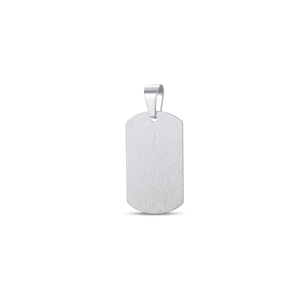 Damen gravierbarer Edelstahl-Anhänger im minimalistischen Design Shop Nory