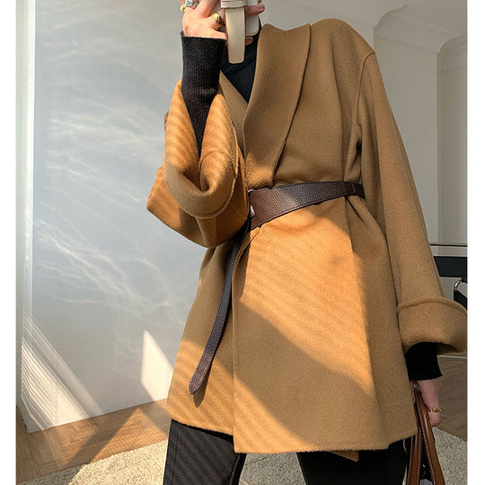 Damen Wickeljacke mit Taillengürtel Shop Nory