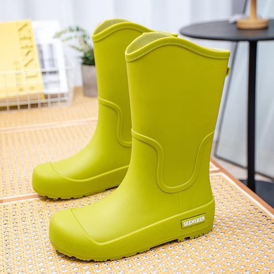 Damen Mittelhohe wasserdichte Gummistiefel mit griffiger Profillaufsohle Shop Nory
