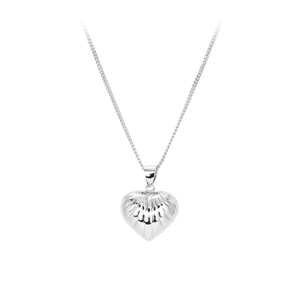 Damen Halskette mit herzförmigem Anhänger aus hochwertigem 925 Sterling Silber Shop Nory