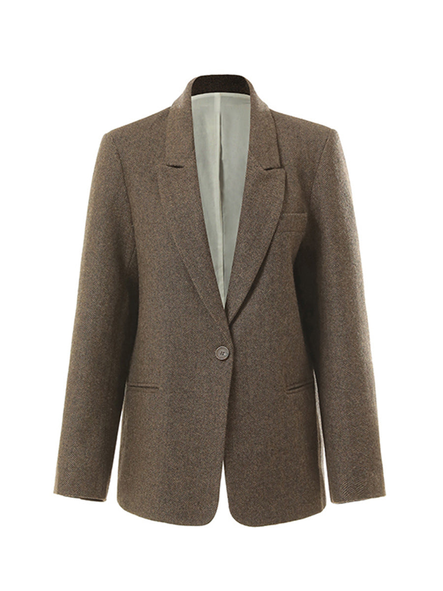 Damen Eleganter Wollblazer Shop Nory