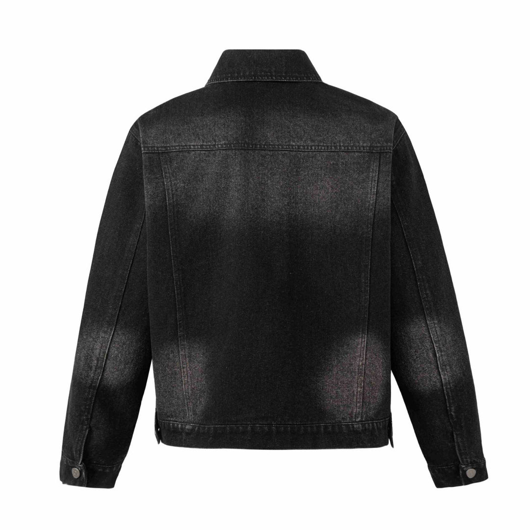 Herren Jeansjacke mit Ösen‑Details, Utility‑Nähten und verstellbarem Saum Shop Nory