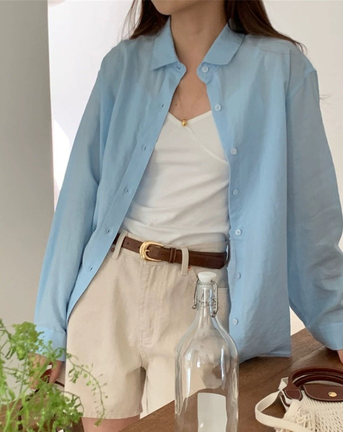 Damen Lässige Oversize-Hemdbluse mit kastiger Silhouette und krempelbaren Ärmeln Shop Nory