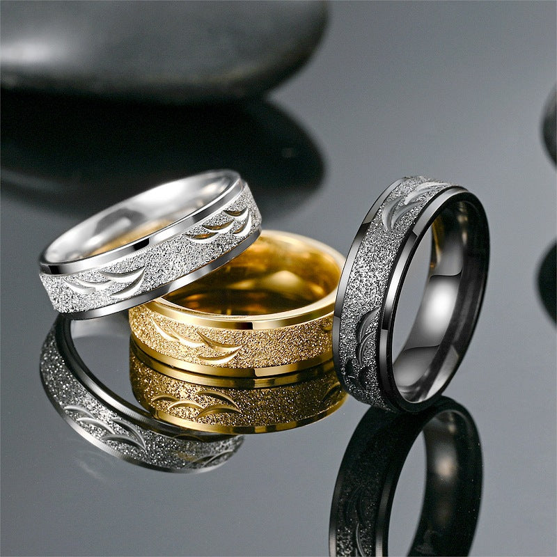 Herren Ring mit modernem, strukturiertem Design Shop Nory