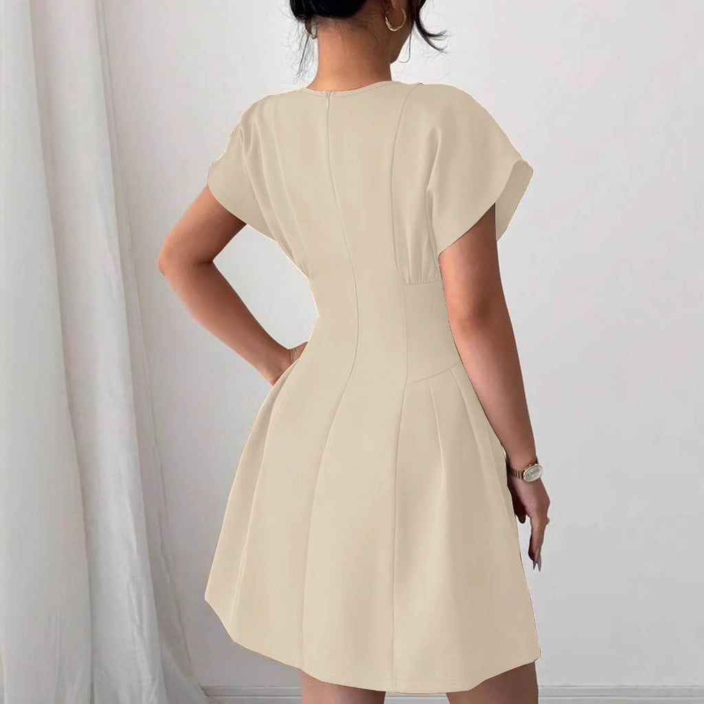 Damen Wickelkleid mit elegantem Schnitt und fließendem Rock