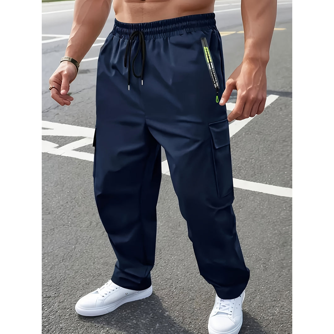 Herren Praktische Cargo-Hose mit verstellbarem Gummizug Shop Nory