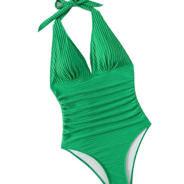 Damen Hochwertiger Raffung Badeanzug