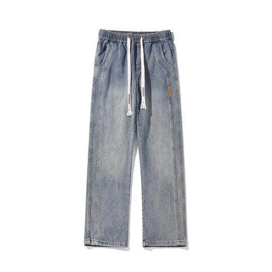 Herren Lässige und weite Denim-Hose Shop Nory