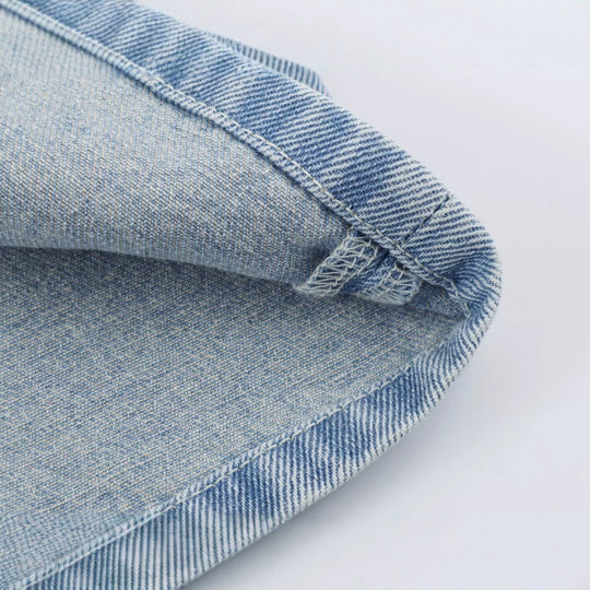 Damen Kurz geschnittene Jeansjacke im Military‑Stil mit dekorativen Kordelapplikationen Shop Nory