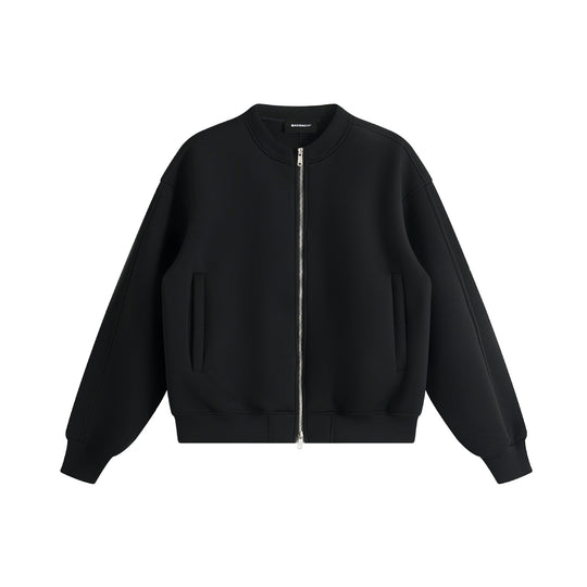 Unisex Oversize-Trainingsjacke im Boxy‑Schnitt mit kurzem Stehkragen und Zwei-Wege-Reißverschluss Shop Nory