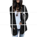 Damen Grobstrick-Cardigan mit lässigem Schnitt und praktischen Taschen