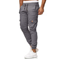 Herren Cargo-Jogginghose mit elastischem Bund und praktischen Seitentaschen Shopnory