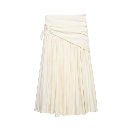 Damen Maxirock mit Wickeldetail und Spitzenbesatz Shop Nory