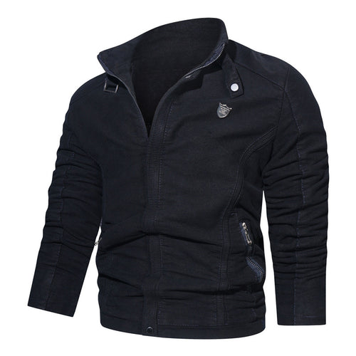 Herren Wildleder-Optik Zip-Blouson im Worker-Cut mit Stehkragen Shop Nory