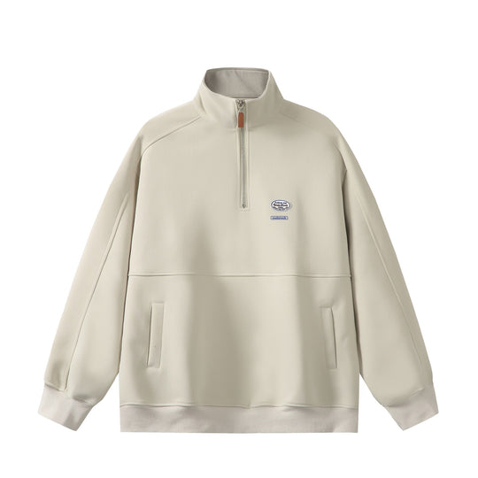 Herren Halbzip-Sweatshirt mit Stehkragen, Kängurutasche und Relaxed-Schnitt Shop Nory