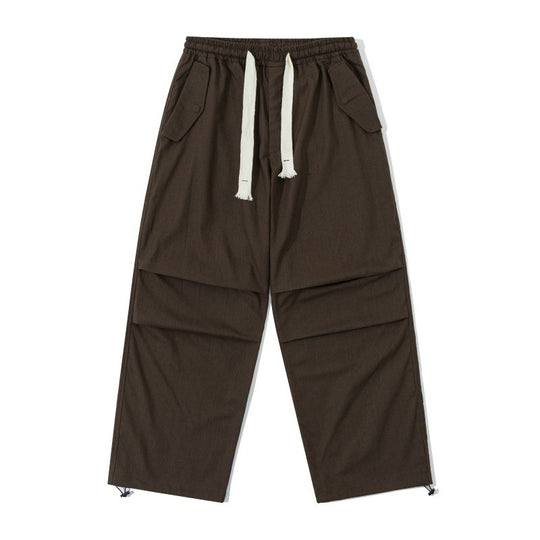 Unisex Weite Utility-Cargohose mit elastischem Bund, Kordelzug und verstellbarem Saum Shop Nory