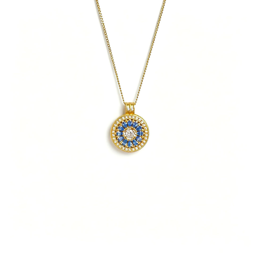 Damen elegante Halskette mit luxuriösem, kunstvollem Anhänger Shop Nory