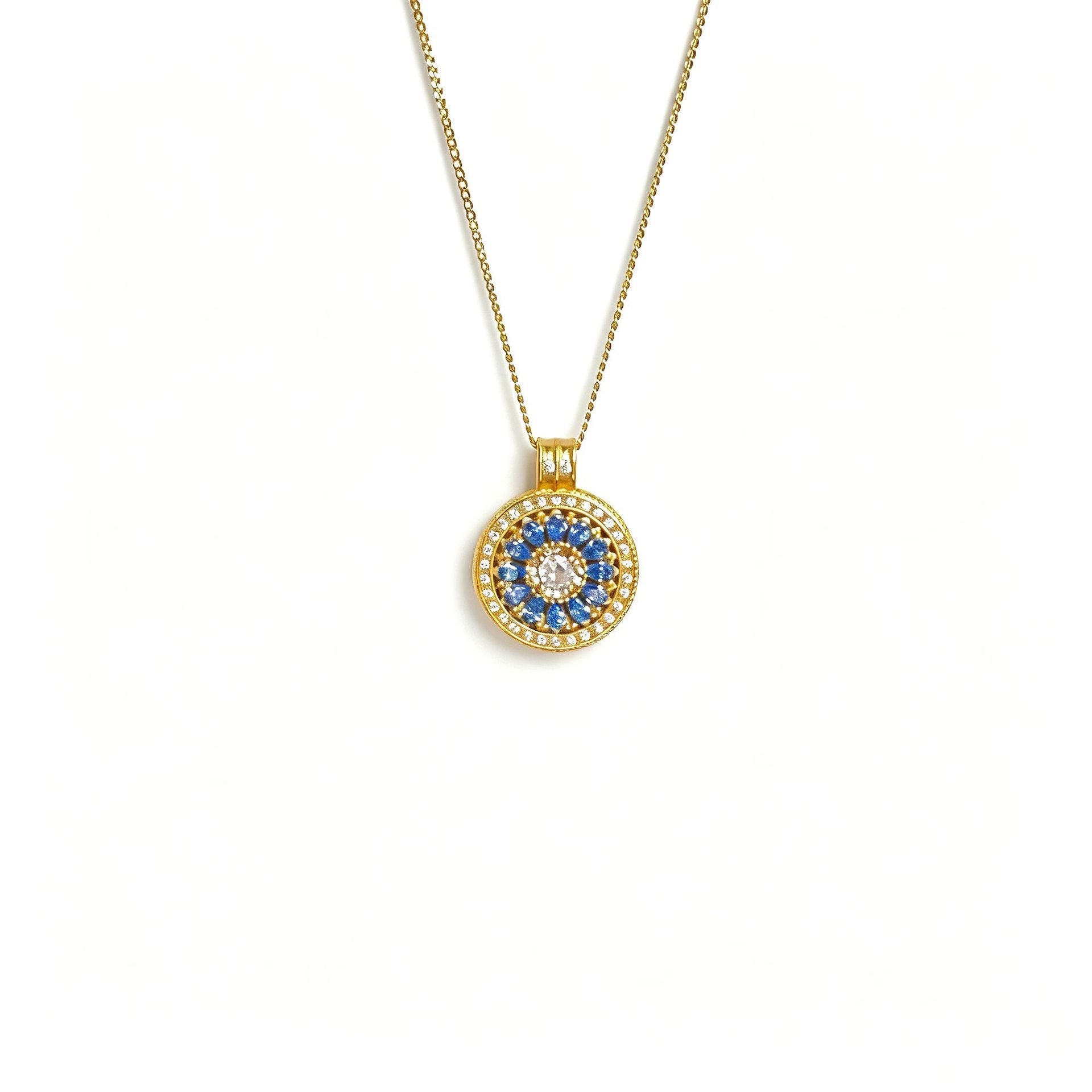 Damen elegante Halskette mit luxuriösem, kunstvollem Anhänger Shop Nory