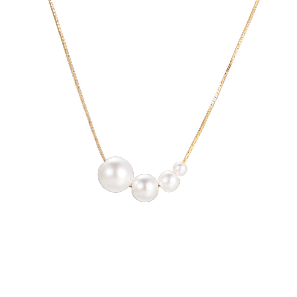 Damen Halskette mit eleganten Perlenakzenten Shop Nory