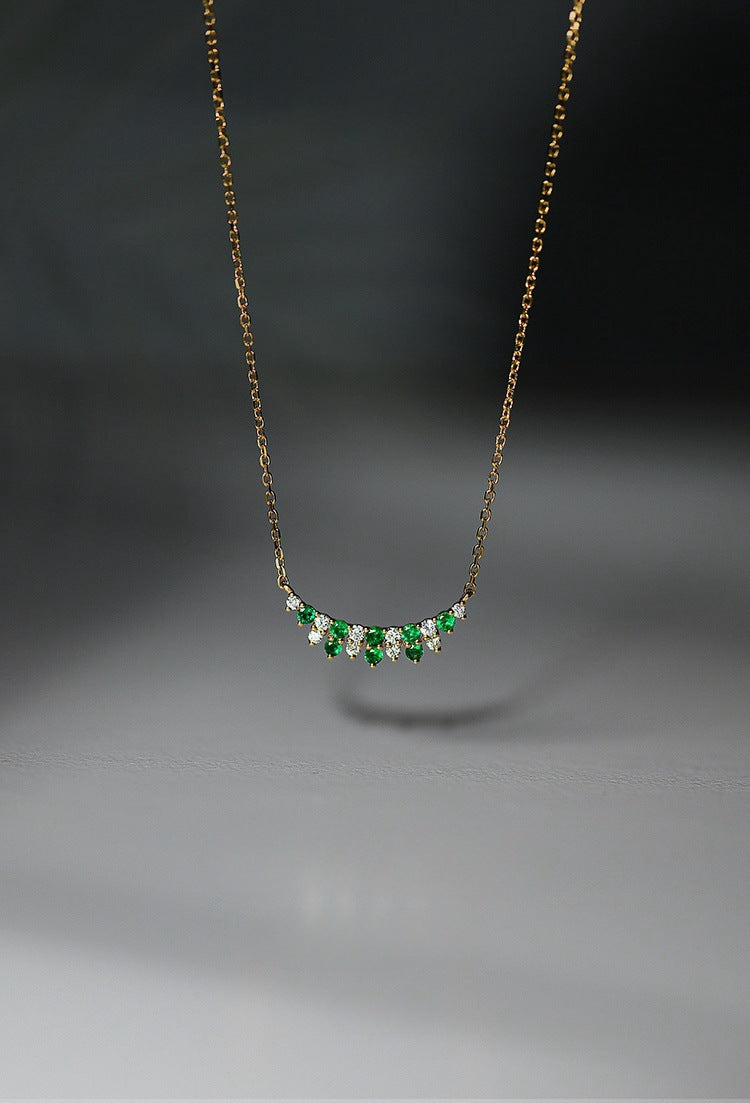 925 Sterling Silber Zirkon Kabelkette Einlage Geometrische Halskette | Shop Nory