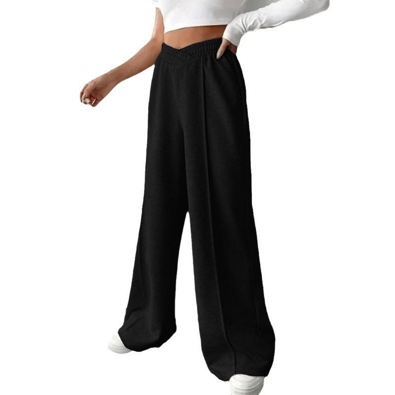 Damen Weite Sweatpants mit V-förmigem Taillenbund Shop Nory