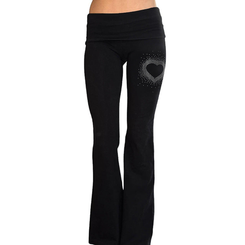 Damen nan leichte Jersey Loungehose mit Tunnelzug und weitem Bein Shop Nory