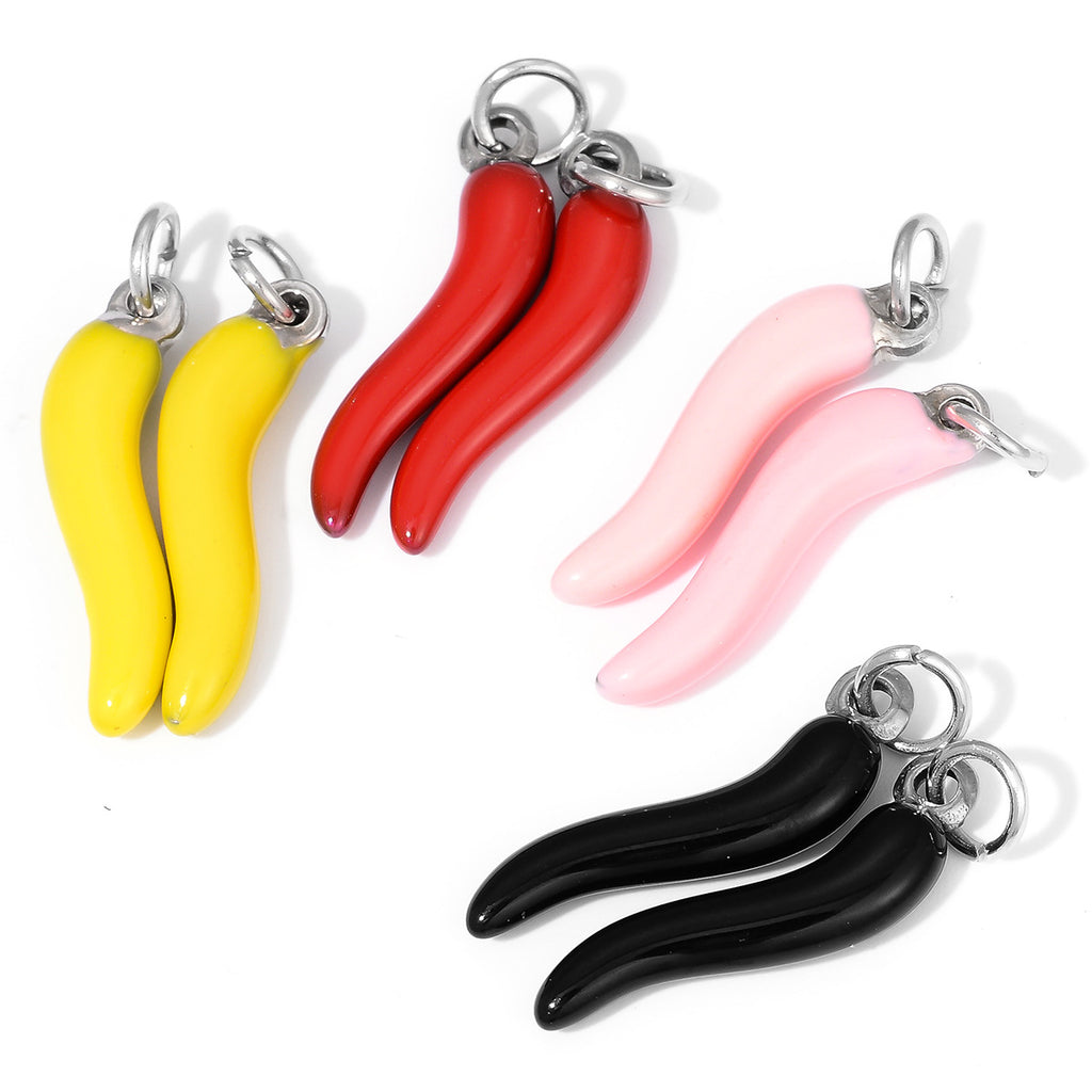 Damen charmantes Bananen-Anhänger aus hochwertigem Metall Shop Nory