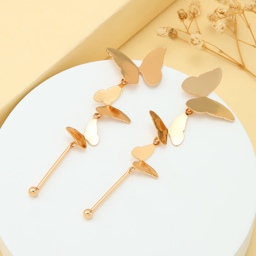 Damen Hängende Ohrringe im eleganten Schmetterlingsdesign Shop Nory