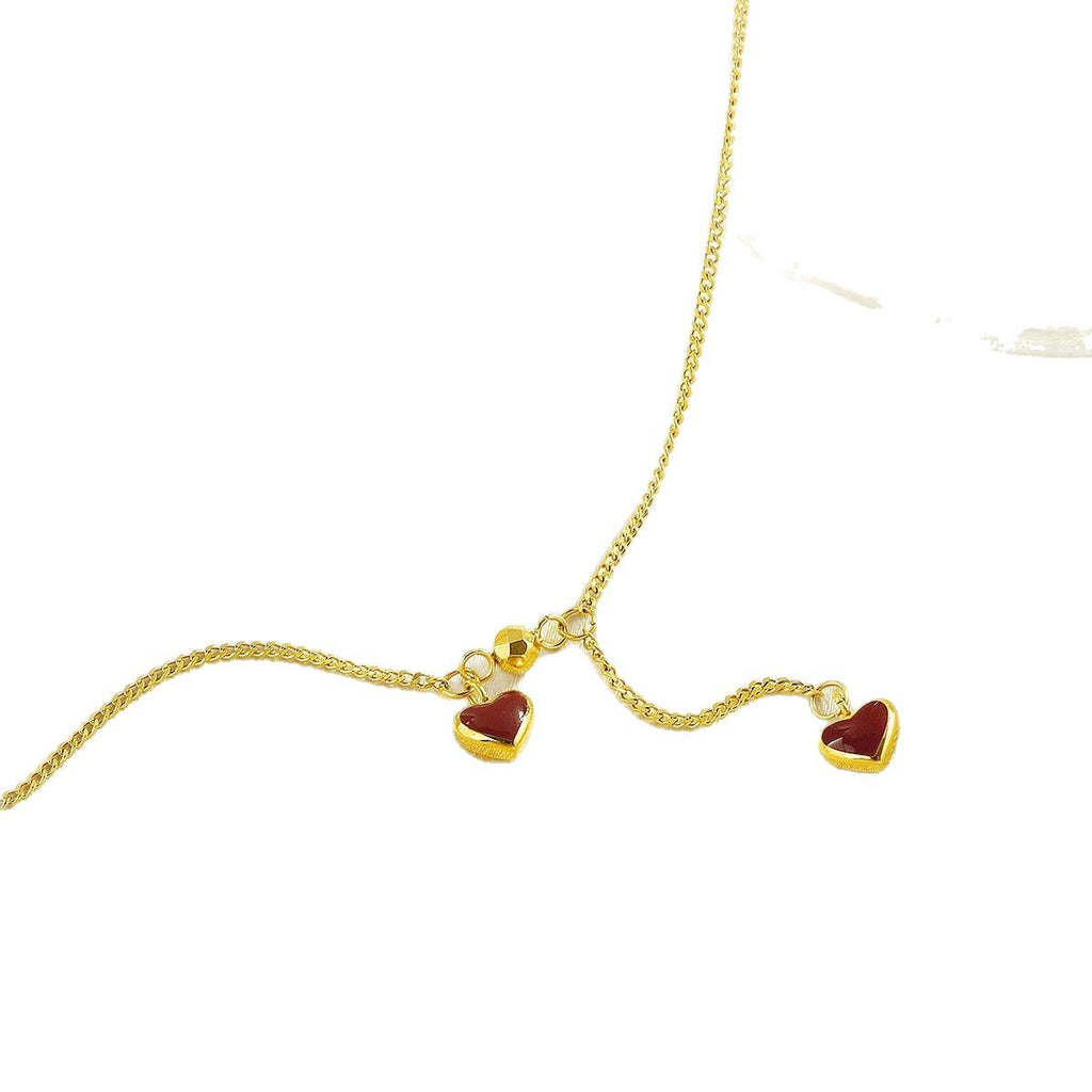 Damen Herzform Charm Fußkettchen Shop Nory