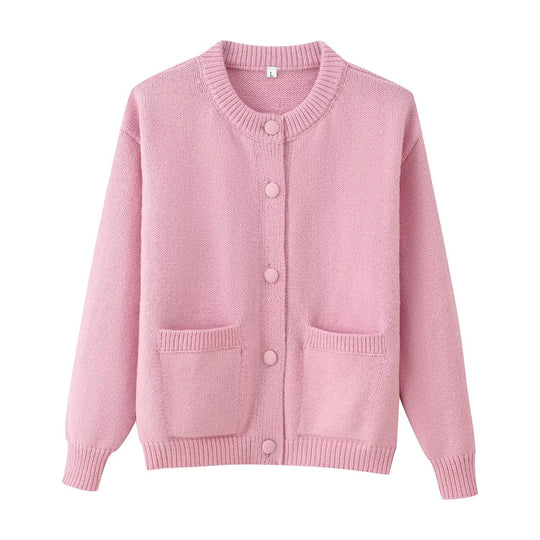 Damen Oversize-Strickcardigan mit Zierknöpfen und aufgesetzten Taschen Shop Nory