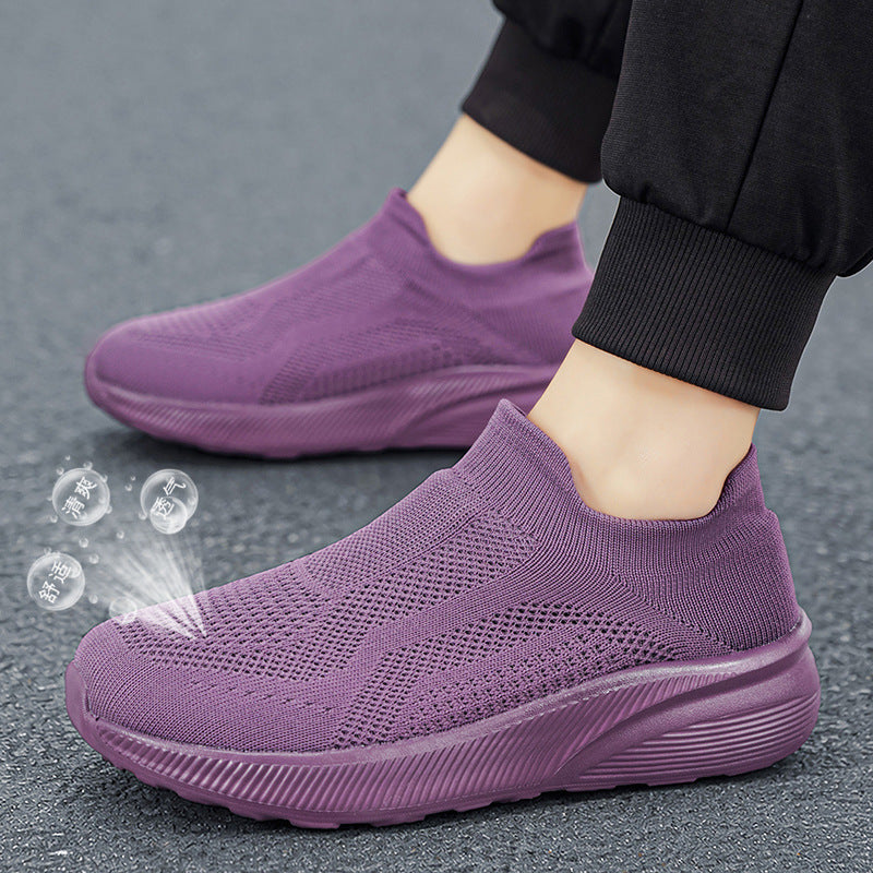 Unisex Atmungsaktiver Strick-Slipper-Sneaker mit Memory-Fußbett Shop Nory