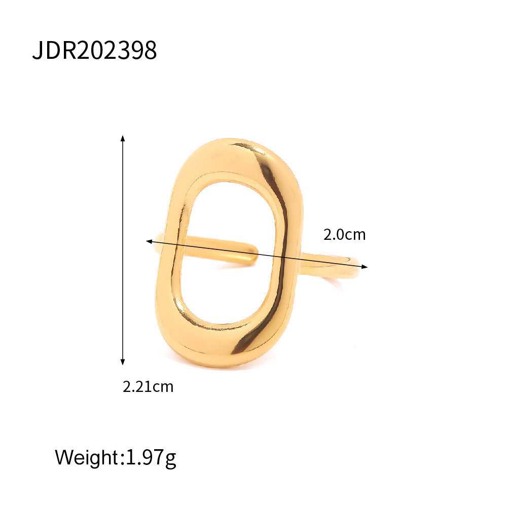 Damen Offener Ring mit modernem, floralem Design und hypoallergenen Eigenschaften Shop Nory