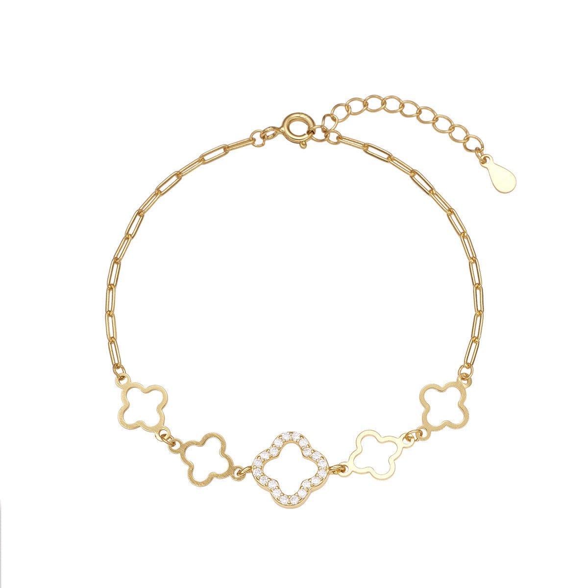 Damen filigranes Armband mit funkelnden Zirkonia-Elementen Shop Nory