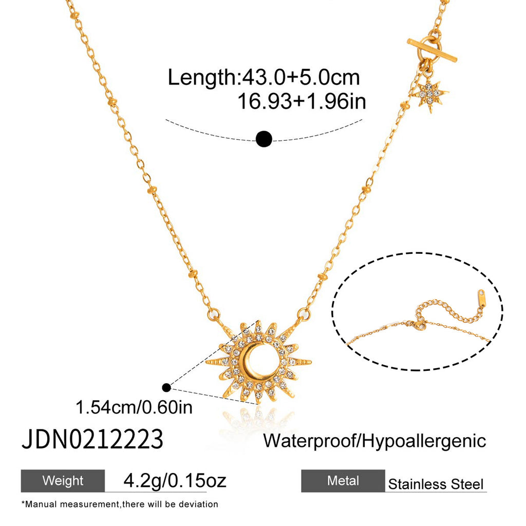 Damen Armband mit funkelndem Sonnenmuster und hypoallergener Edelstahlverarbeitung Shop Nory
