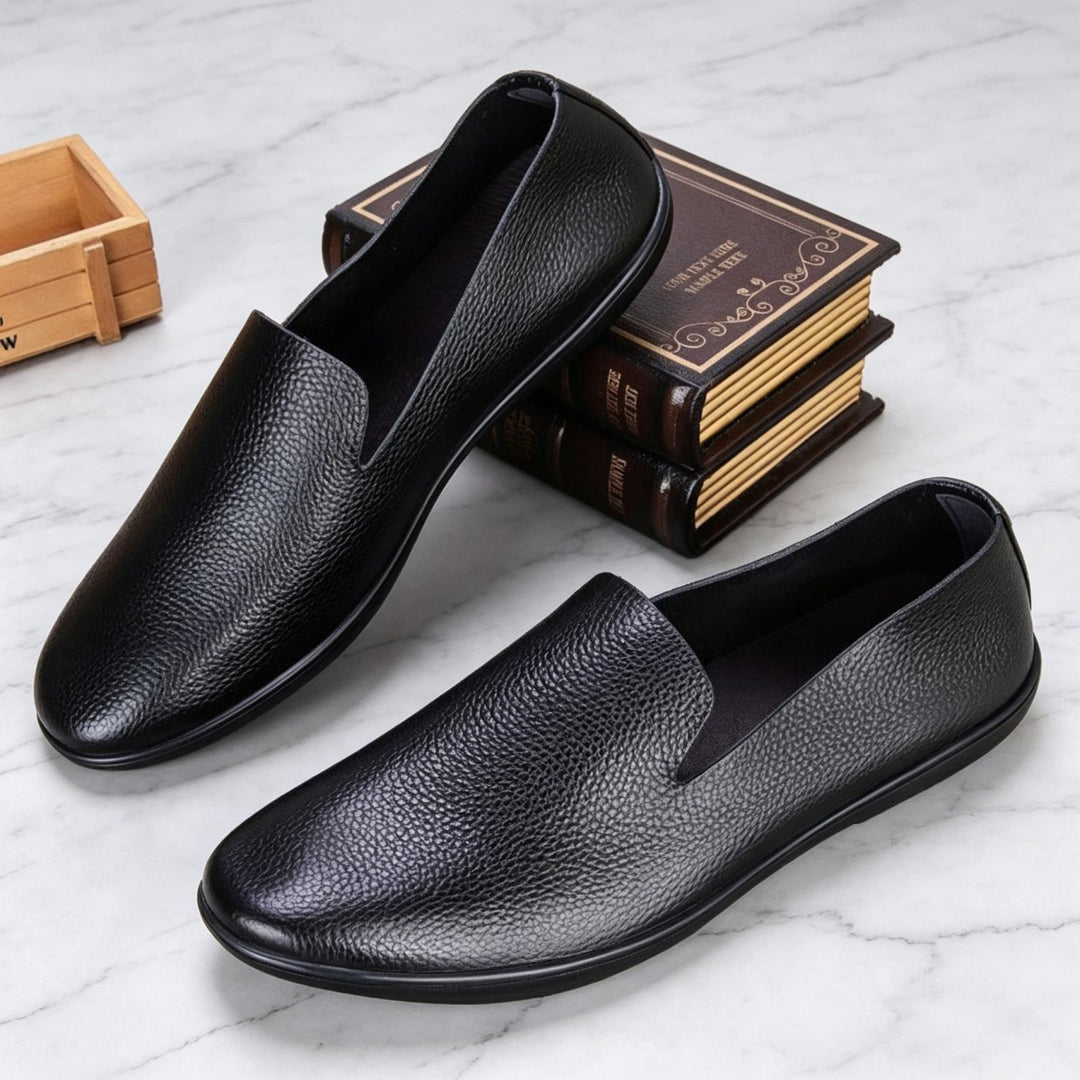 Herren Elegante Ledermokassins Shop Nory