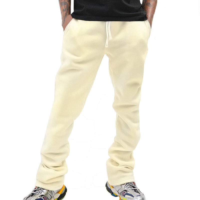 Herren Locker geschnittene Fleece-Jogginghose mit Tunnelzug, Seitentaschen & geradem Bein Shop Nory