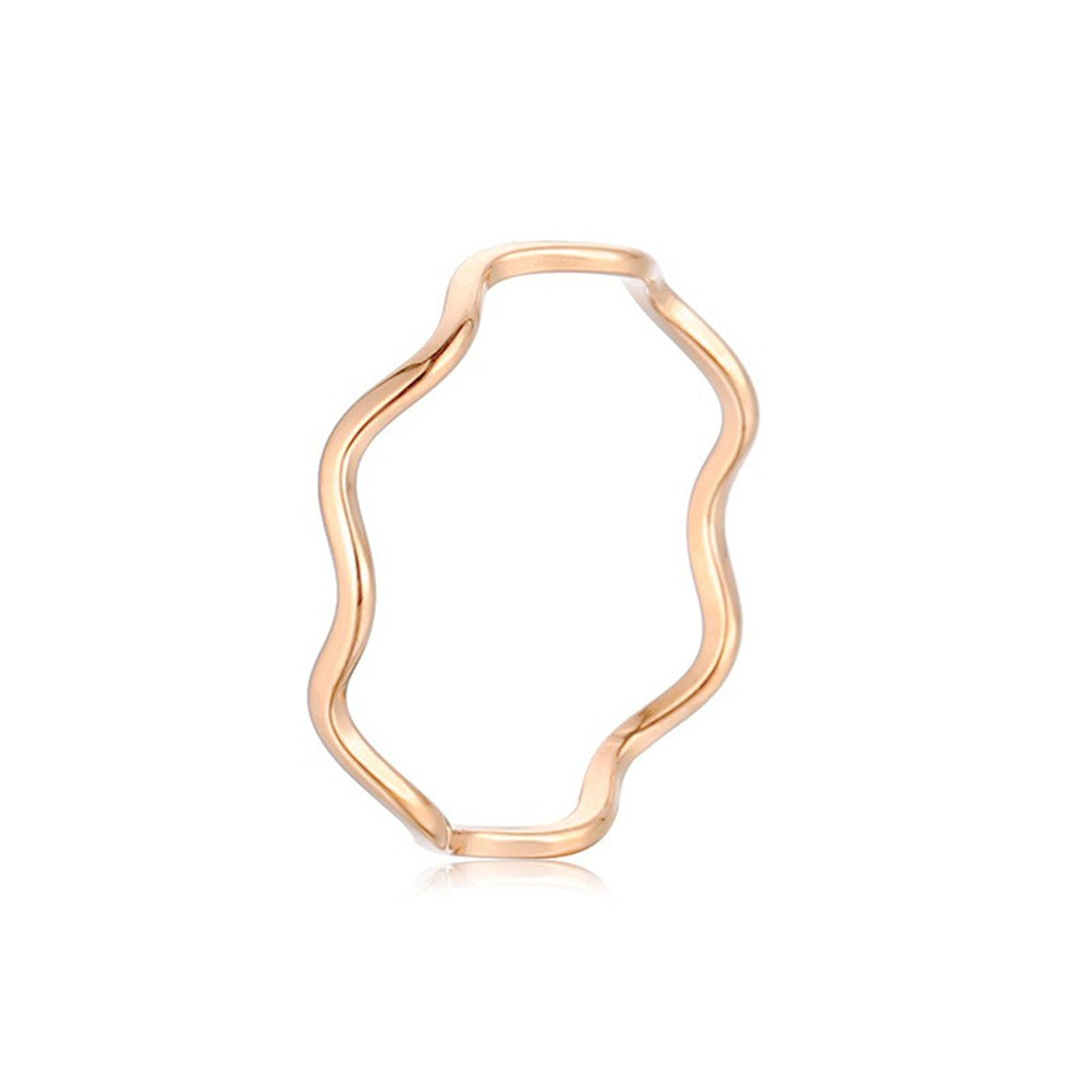 Damen Ring mit organischem, gewelltem Design Shop Nory
