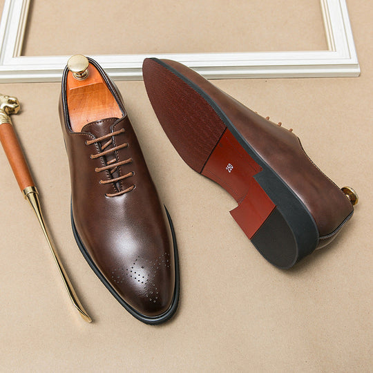 Herren Elegante Schnürschuhe aus hochwertigem Leder