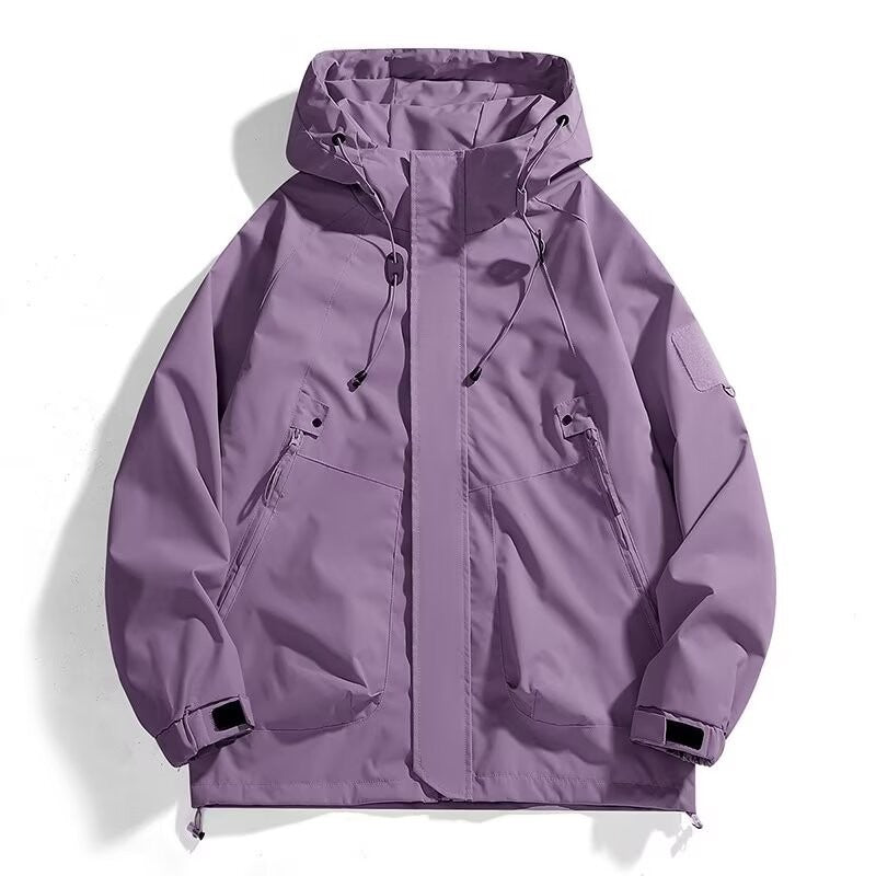 Herren Urbaner Utility-Softshellparka mit Kordelzug, Velcro-Ärmeln und verdeckten Reißverschlüssen Shop Nory